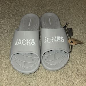 Jack & Jones Gray Slides